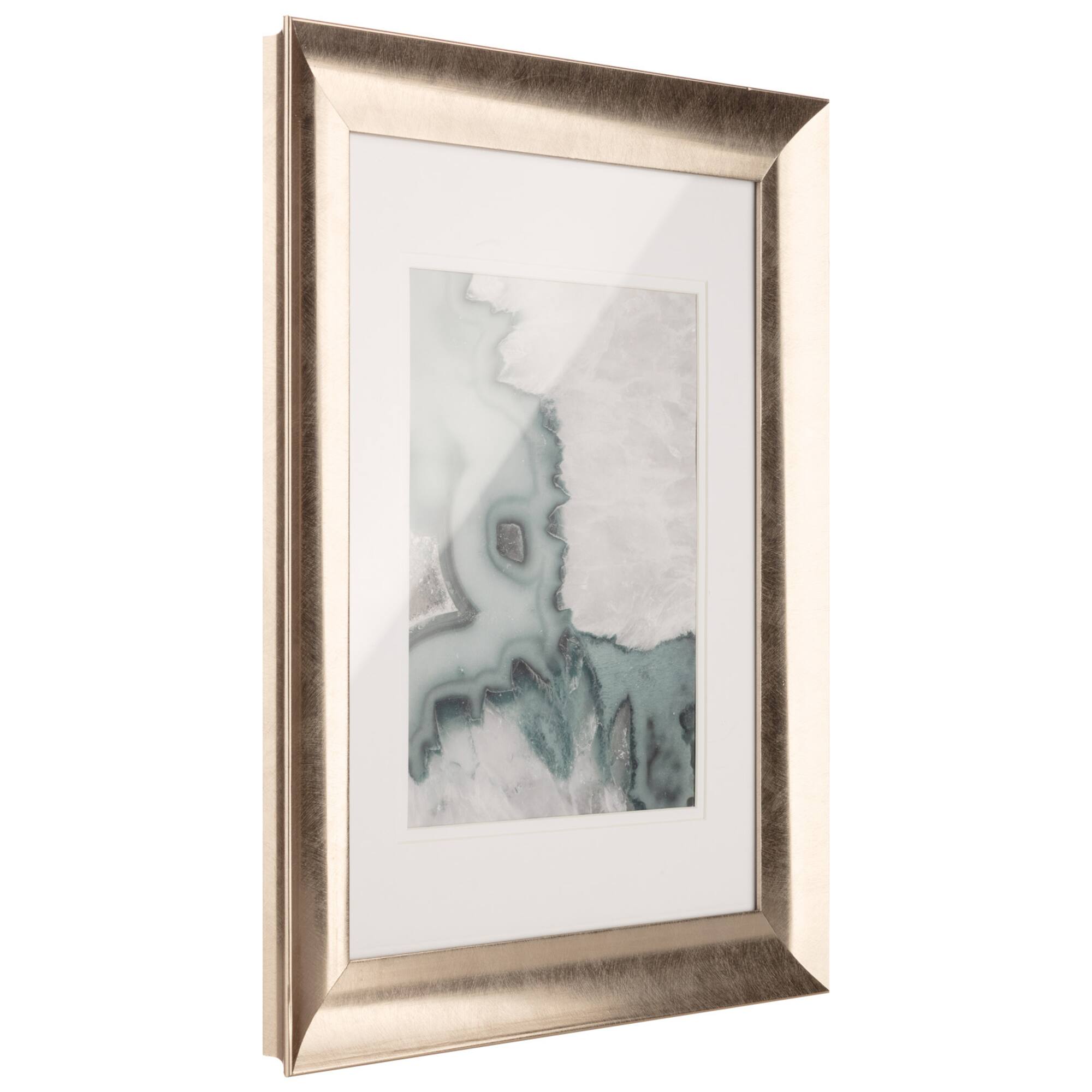 6 Pack: Metallic Gold Scooped Frame with Mat